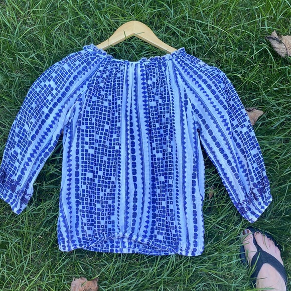 River island blue and white top size 6 - Picture 5 of 7